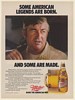 1986 Bobby Allison Miller Beer Some American Legends are Born Some Are Made Ad