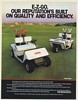 1985 E-Z-GO World's Finest Golf Car Wild Dunes Print Ad