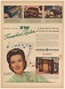 1947 Ginny Simms GE General Electric FM Radio Phonograph Model 417 Print Ad
