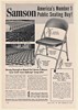 1952 Denver University Arena Corning Glass Auditorium Samson Folding Chair Ad