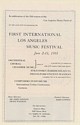 1961 First International Los Angeles Music Festival Orchestral Choral Print Ad