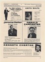 1961 Fred Patrick Anita Salta Jerome Heller Gerald Carpenter Kenneth Chertok Ad