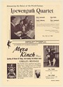 1961 Loewenguth Quartet Myra Kinch and Company Photo Booking Print Ad