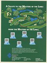 1989 Monterey Waldec Epson Computer LAN Masters of the Links Golfing Print Ad