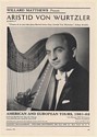 1961 Aristid Von Wurtzler Harpist Photo Booking Print Ad