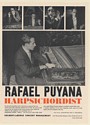 1961 Rafael Puyana Harpsichordist Photo Booking Print Ad