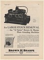 1930 Brown & Sharpe 30 Series Plain Grinding Machine Print Ad