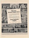 1951 11 Insurance Company Buildings Turner Construction Co Print Ad