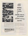 1951 Caterpillar Tractor Co Remington Rand Electri-conomy Typewriters Print Ad