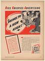1941 Kellogg's Rice Krispies Snap Crackle Pop Advertising Swings Trade Print Ad