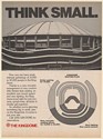 1979 The Kingdome Think Small 10 to 30,000 Music Booking Trade Print Ad