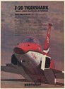 1983 Northrop F-20 Tigershark Mach 2 Aircraft Lowest Maintenance in the World Ad