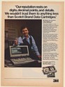 1982 Bill Birkett Trade Graphics Livonia MI 3M Scotch Data Cartridges Print Ad
