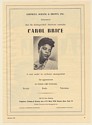 1951 Carol Brice Contralto Photo Booking Print Ad