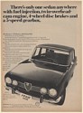 1969 Alfa Romeo 1750 Berlina There's Only One Sedan Print Ad