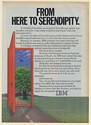 1981 IBM Research Lab X-Ray Blood Platelet NIH From Here to Serendipity Print Ad