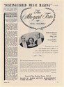 1951 The Mozart Trio Katherine Hansel John Yard Joseph Collins Booking Print Ad