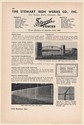1949 Stewart Iron Works Co Entrance Gate 3TH 0TH Chain Link Wire Fence Print Ad