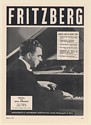1951 Everett Fritzberg Pianist Photo Booking Print Ad