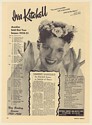 1951 Iva Kitchell Dance Satirist Sold Out Tour Photo Booking Print Ad