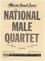 1951 The National Male Quartet Baggiore Tobin Sanders MacKay Booking Print Ad