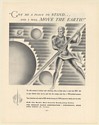 1936 WLW Advertising Crosley Radio Corp Fulcrum Lever Move the Earth Print Ad