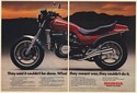 1982 Honda V45 Sabre Motorcycle They Said It Couldn't Be Done 2-Page Print Ad