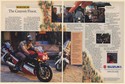 1987 Suzuki GSX-R750 1100 Motorcycle Highway Patrolman Canyon's Finest 2-Page Ad