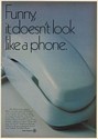 1969 Pacific Telephone Trimline Funny It Doesn't Look Like a Phone Print Ad
