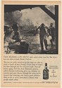 1969 Jack Daniel's Whiskey Rickers Can Move Quick Burning Raining Print Ad