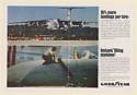 1964 USAF Lockheed StarLifter C-141 Aircraft Goodyear Tires Pillow Tank Print Ad