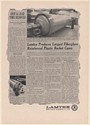 1962 Lamtex Hystran Produces Largest Fiberglass Plastic Rocket Cases Print Ad