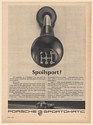 1968 Porsche Sportomatic Automatic Stick Shift Spoilsport? Print Ad
