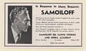1939 Lazar Samoiloff Bel Canto Studios and Opera Academy Booking Print Ad