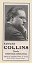 1939 Edward Collins Pianist Composer Conductor Photo Booking Print Ad
