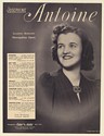 1939 Josephine Antoine Soprano Rose Bampton Photo Booking Double-Sided Print Ad
