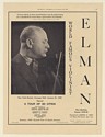 1939 Mischa Elman Violinist Wilbur Evans Baritone Photo Booking Double-Sided Ad