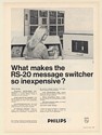 1969 Philips RS-20 Message Switcher What Makes So Inexpensive Print Ad