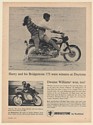 1966 Rockford Bridgestone 175 Motorcycle Harry Dwaine Williams Daytona Winner Ad