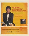 2005 Paul McCartney XM Satellite Radio Photo Promo Print Ad
