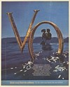 1983 Seagram's V.O. Whisky Couple in Water Print Ad