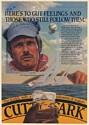 1982 Yachtsman Ted Turner Captain Outrageous Cutty Sark Scotch Print Ad