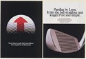 1987 Lynx Parallax Golf Club Follows Simple Set of Directions 4-Page Print Ad