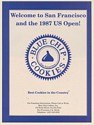 1987 Blue Chip Cookies San Francisco Welcomes US Open Golf Tournament Print Ad