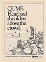 1987 Qume Computer Peripherals Head and Shoulders Above the Crowd Golf Print Ad