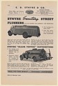 1942 E. D. Etnyre & Co Sanitary Street Flusher Black Topper Trucks Print Ad