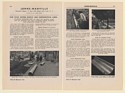 1942 Johns-Manville Transite Pressure Pipe Asbestos Cement Water Lines 2-Page Ad