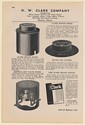 1942 H. W. Clark Company Water Meter Boxes Yokes Covers Print Ad