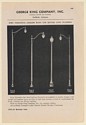 1942 George King Co Sheffield AL Ferronite Cast Iron Lighting Standards Print Ad