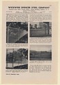 1942 Wickwire Spencer Steel Co Fence Type 423 420H 310 425 Print Ad